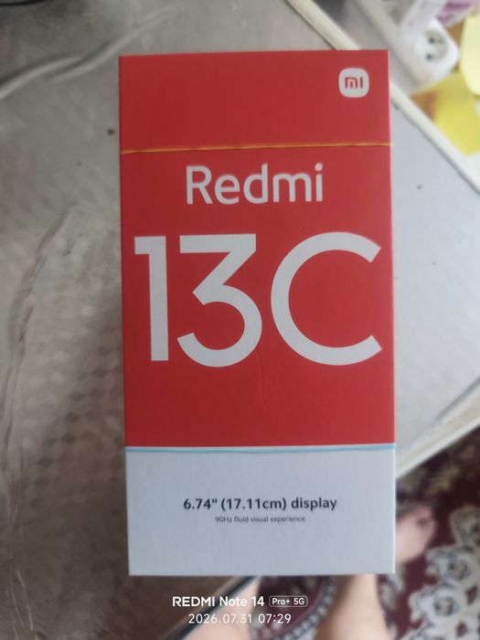 Redmi 13c 6/128 каропка дакумент