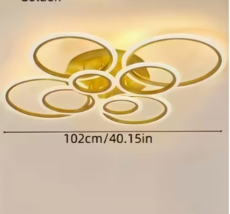 1. Lustra LED cercuri