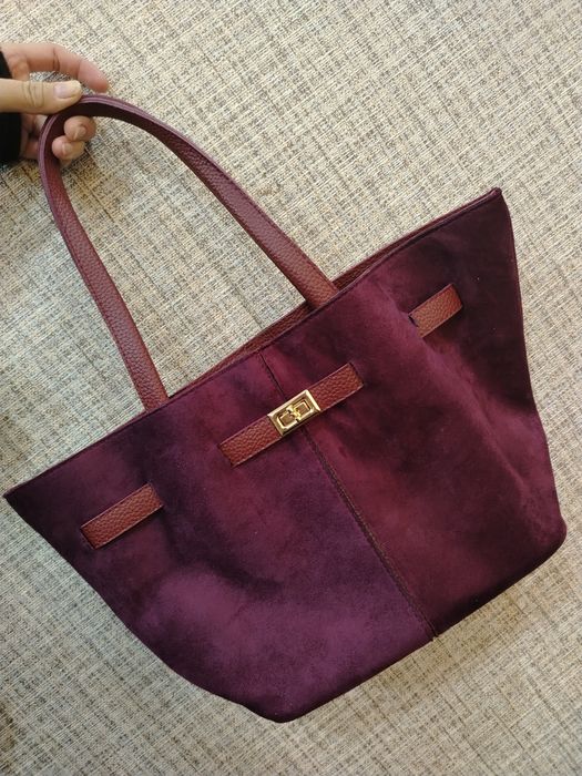 Женская сумка цвет: бордовый