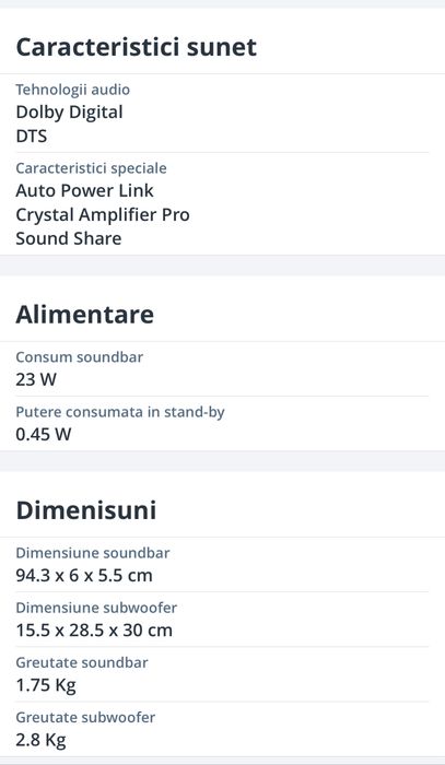 Sondbar Samsung 120W