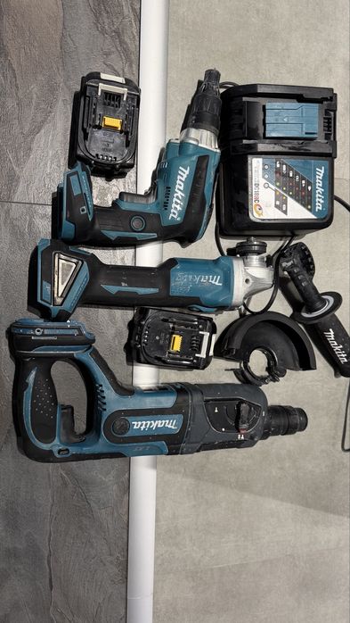 Makita  перфоратор винтоверт зарядно батерия ъглошлайф