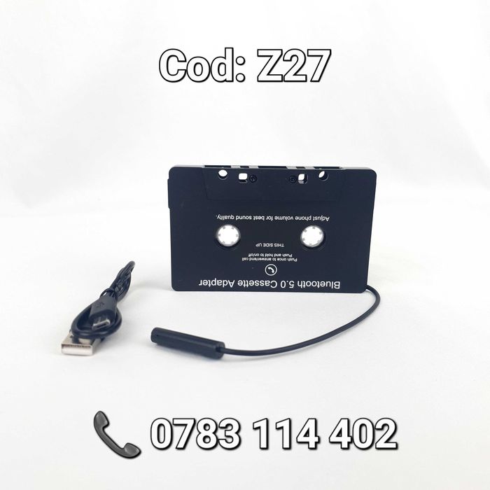 Caseta Auto Bluetooth +Microfon pt Sistemele Audio Vechi-Modul Aux-Z27