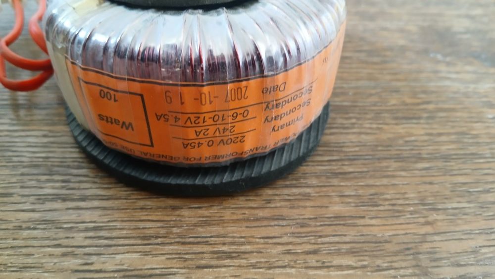 Трансформатор тороидальный 220 - 24, 6, 10 и 12 вольт.