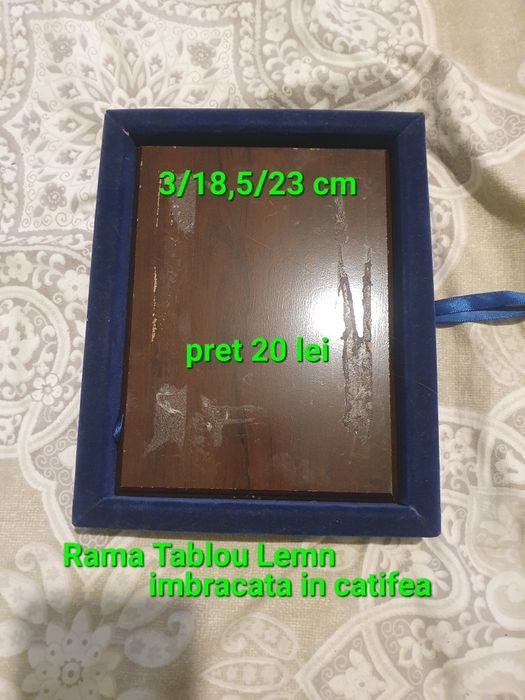 Rama Tablou lemn imbracata in catifea