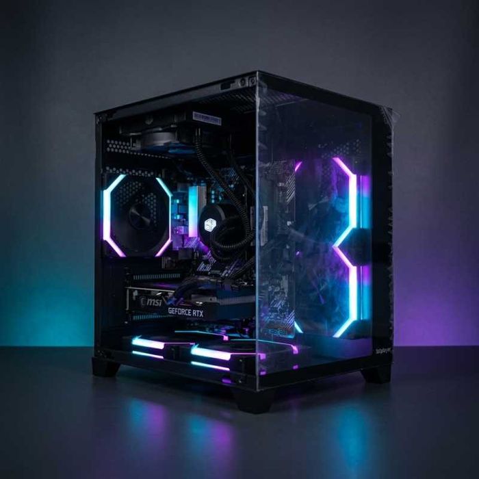Calculator Gaming, AMD Ryzen 5 5500, 32GB DDR4, SSD 480GB, Placa Video MSI GeForce RTX 3050 Ventus 2X 8GB
