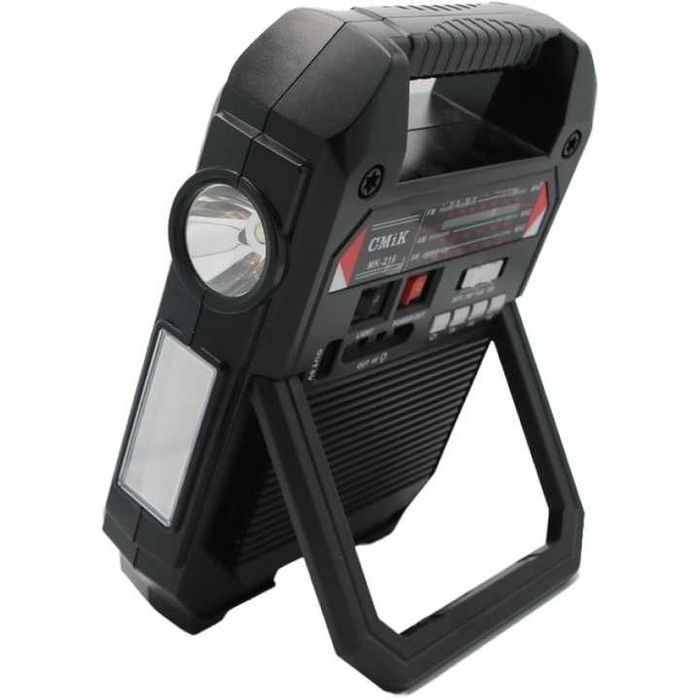 Radio solar portabil CMiK MK-216 cu Bluetooth si USB Negru