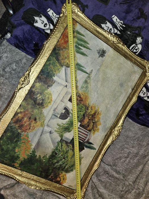 Tabloul pictat este foarte bine păstrat