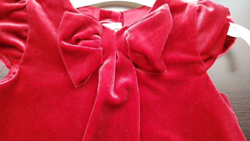 Compleu fetite/rochie si vestă 1-1.5 ani nou