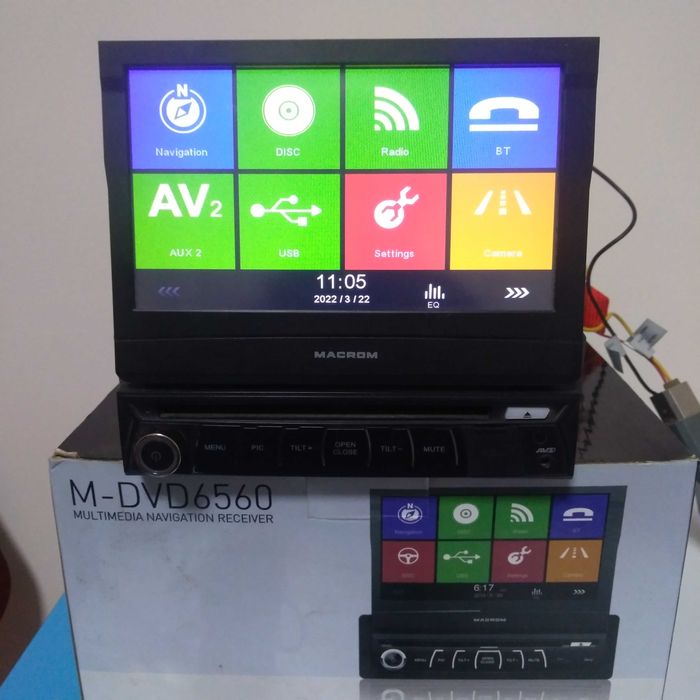 DVD MACROM 1 DIN cu navigatie
