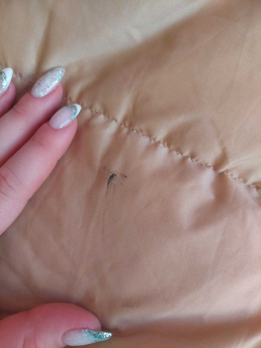 Дамско бежово яке с гъши пух