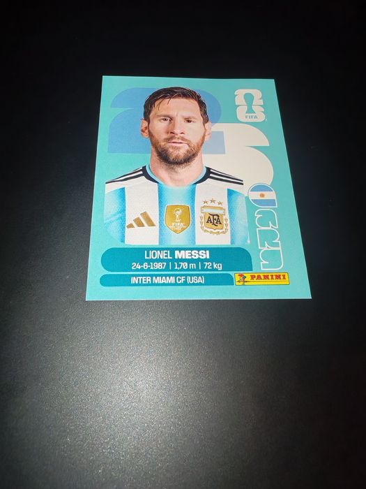 Messi stiker fifa world cup 2026 panini