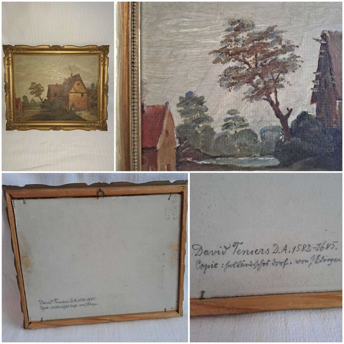 tablou pictura reproducere Gustave Courbet David Teniers Rubens Becque