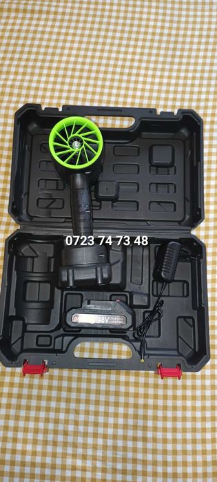 Suflanta frunze praf turbina presiune aer pe acumulatori NOUA SIGILATA