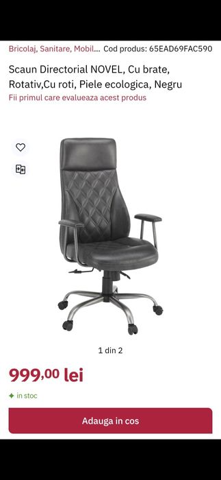 Scaun birou negru