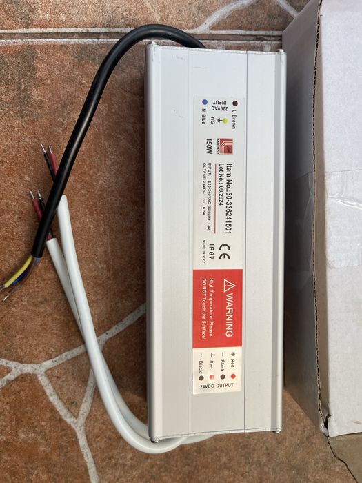 Sursa de alimentare LUMEN IP67 de 150W (24V DC-6,25A)