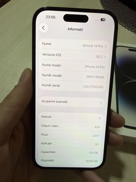 Iphone 14 Pro 128 Gb Space black