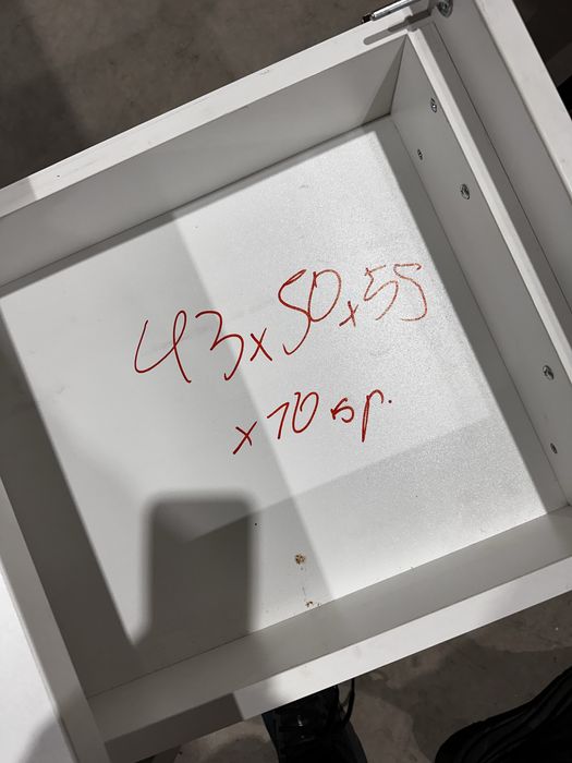 Офис контейнер с 3 чекмеджета – бял, на колелца (ORT)