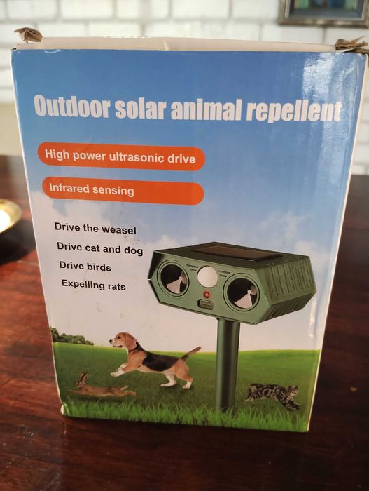 Нов външен солар за прогонване на животни в градината