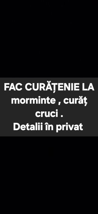 Curățenie la cimitir contracost