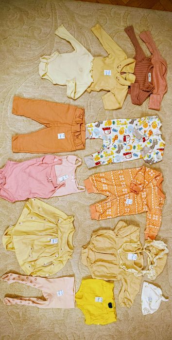 Лот-21 бр.Бодита къс/дълъг ръкав, ританки, гащеризон, пижамкаки, клинч