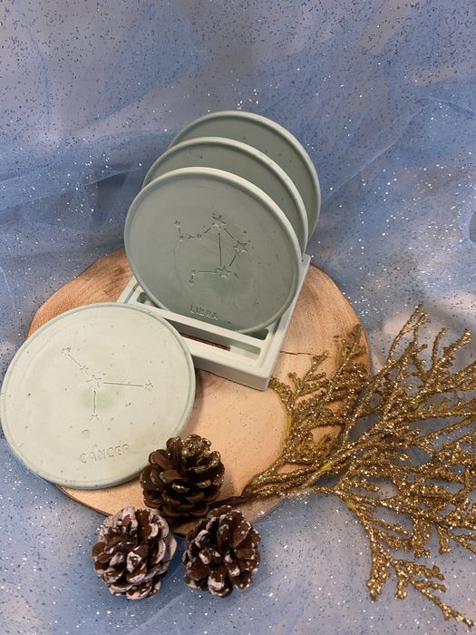 Керамични подложки Зодиак / Порцеланови чаши за кафе