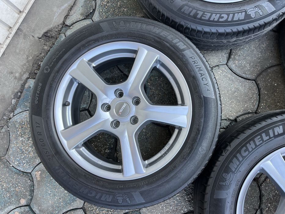 Jante aliaj 5x112mm, anvelope vara 215/60 R17, VW Tiguan, Audi Q3, Seat, Skoda