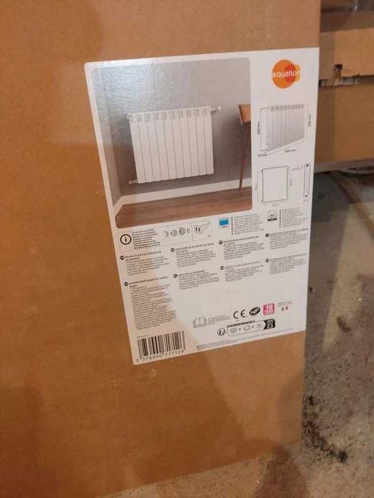 2 x radiator cu apa calda din aluminium