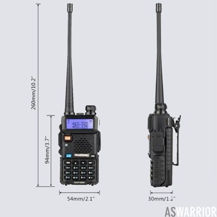 Statie radio portabila Baofeng UV-5R, putere emisie 8W,negru,sigilat