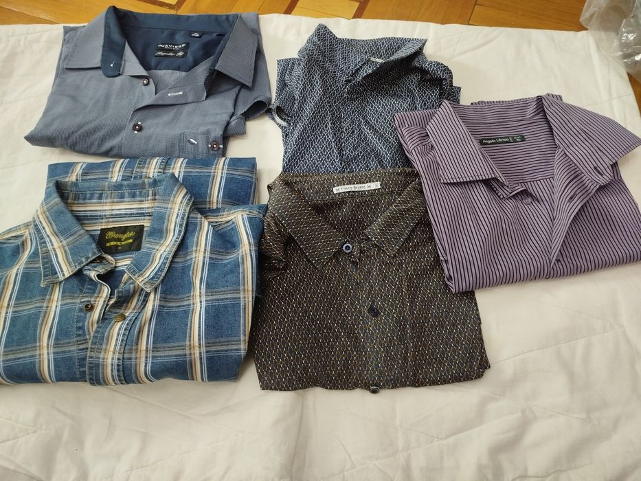Рубашки с длинным и коротким руковом 54-56