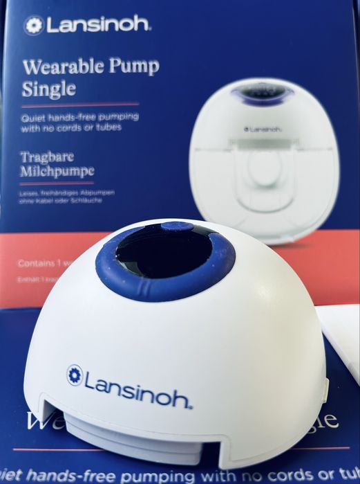 Преносима единична електрическа помпа за кърма Lansinoh - Solo, Hands-free (+подарък)