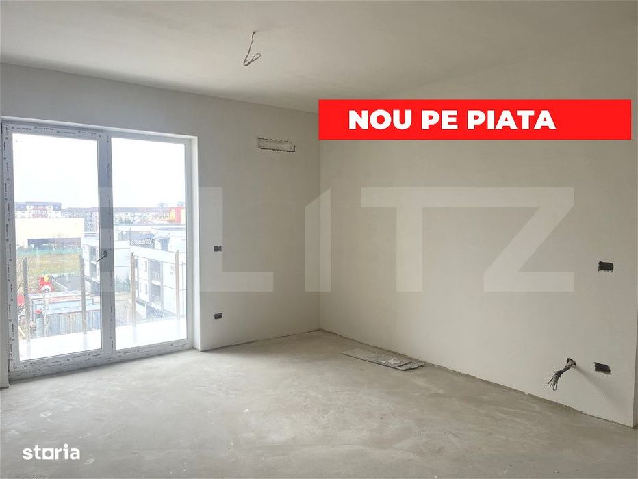 Apartament 2 camere, semidecomandat, 42,57 mp utili + balcon, zona Bra — fotografia 1