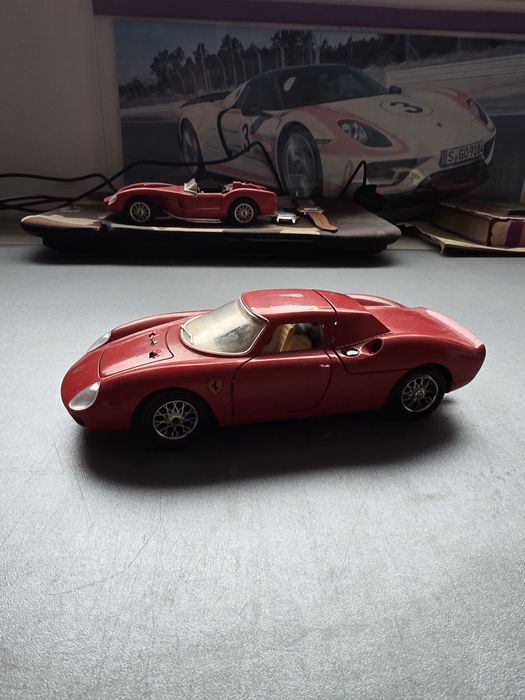 Machete auto diverse, Ferrari, Porsche 1/18 și 1/24.