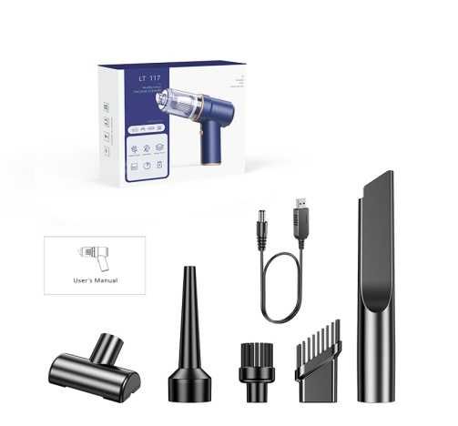 Aspirator portabil fara fir VALA® A117, Multifunctional 3-in-1