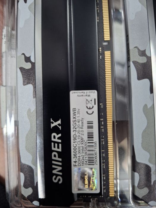 G.Skill Sniper X DDR4 2x16Gb 3600Mhz