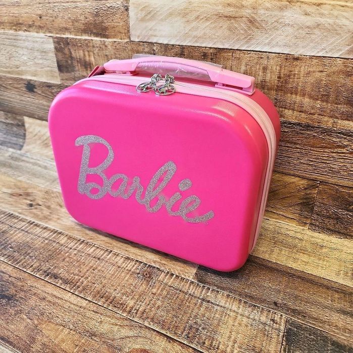 Детский розовый мини чемоданчик Барби
