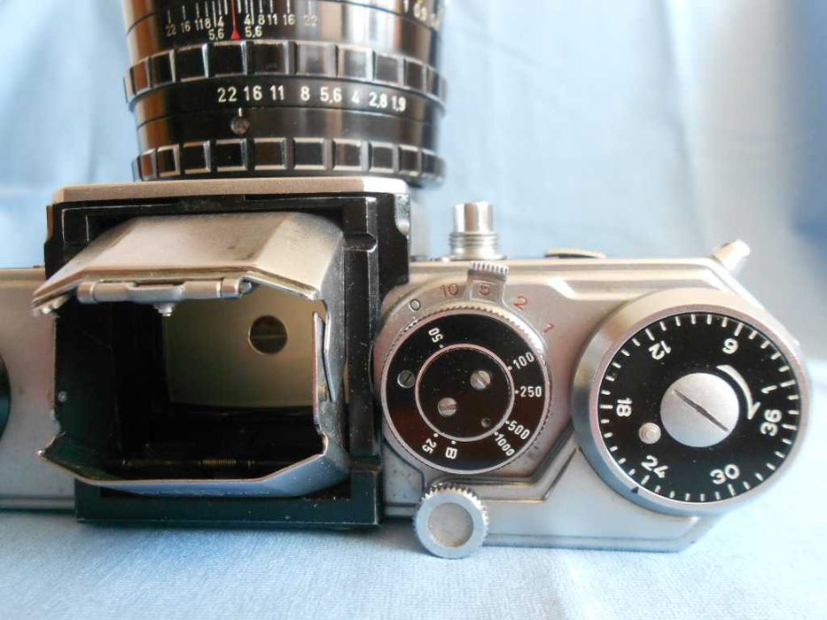 Wirgin edixa mat reflex cu M42 westromat 1.9, aparat foto film clasic