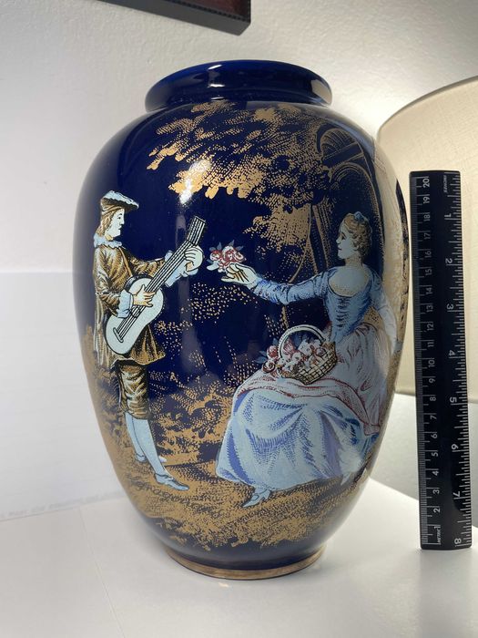 Vaza portelan fin cobalt Regent CurteaDeArges expo vintage nuRosenthal