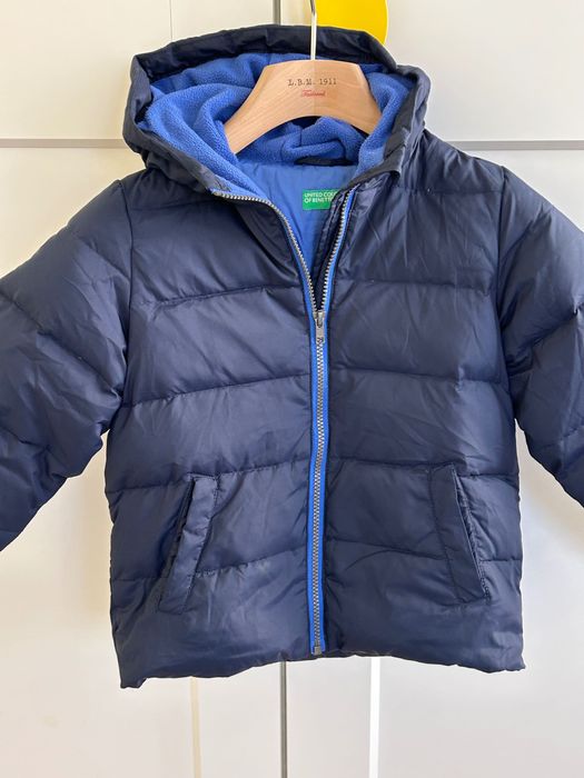 Страхотно топло пухено яке Benetton 4-5години