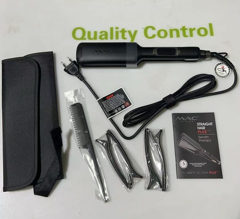 Placă de Îndreptat Părul MAC STYLER MC-5584, Titan, 2 inch, control temperatură digital, ecran LCD