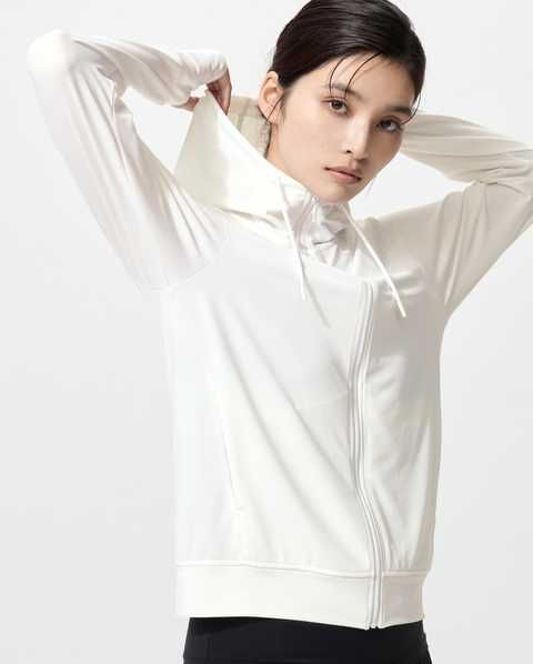 Новый AIRism худи с UV защитой UV Protection Full-Zip Mesh Hoodie