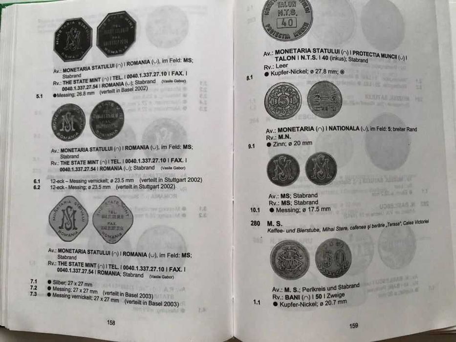 Erwin Schaffer - Jetoane (Semne valorice si marci Romania) [Corvin, 2003, 592 pag., tiraj limitat/numerotat: 48 din 207] numismatica exonumie monede