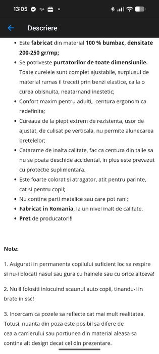 Marsupiu SSC ergonomic  Casa zamfirei