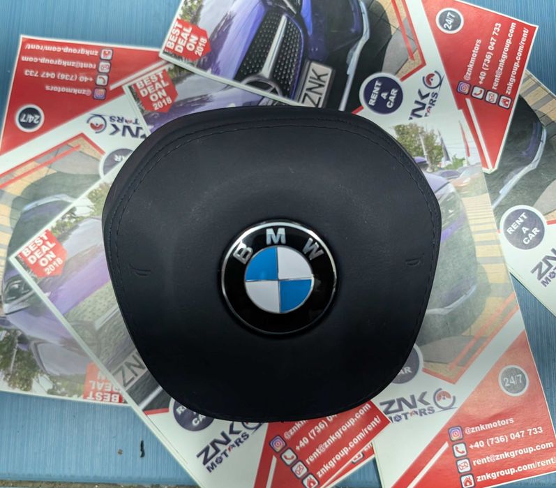 BMW seria 5 seria 7 - G70 G60  - airbag volan sofer M cusut in piele