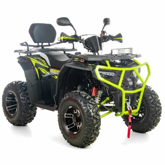 ATV XTR Pro Farmer X1 019, roti 10 inch, 200cc, 1+1 viteze, jante de aluminu, culoare (negru/verde; gri/verde)