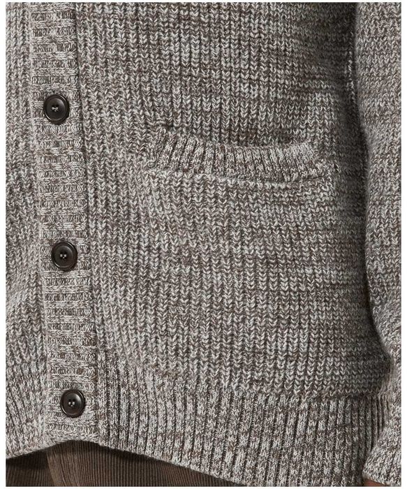 Barbour, Cardigan Sid din amestec de lână, Gri, M