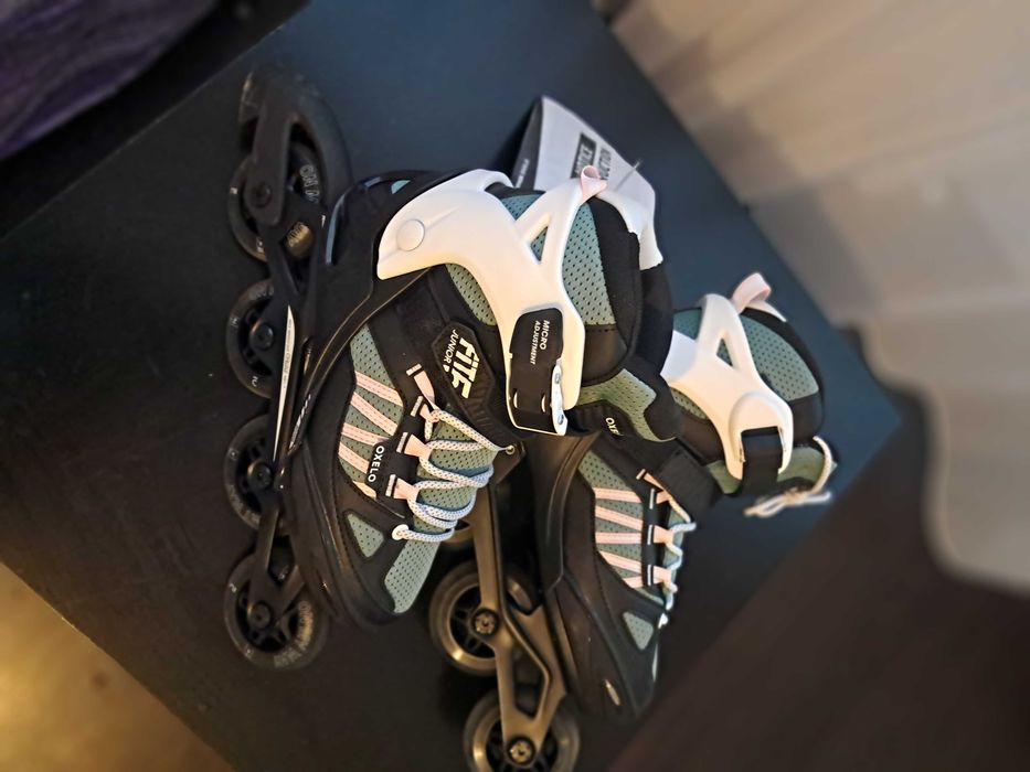 Role  noi,cu etichetă, fitness fit Oxelo,kaki( no 38-41)