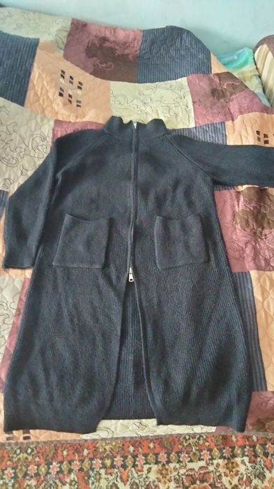 Кардиган, ботинки резиновые