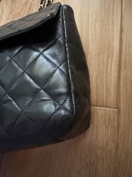 Оригинална чанта Chanel Jumbo CC Maxi XL Logo 24K Gold-Plated Bag