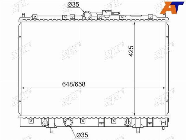 Радиатор Mitsubishi Pajero io