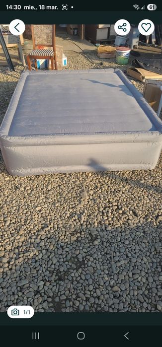 Saltea gomflabila scapa aer la 2 zile pret 100 lei